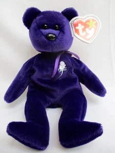 TY..BEANIE BABIES..PRINCESS DIANA..WHITE ROSE..CANADA..NO SPACE..1997 - Picture 1 of 7