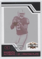 2008 Topps Triple Threads Framed Printing Plate Magenta 1/1 JaMarcus Russell 0a1