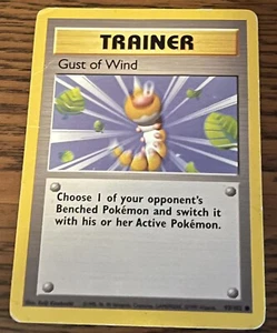Gust of Wind 93/102 - SHADOWLESS Base Set Vintage WOTC Pokémon Trainer - Picture 1 of 2