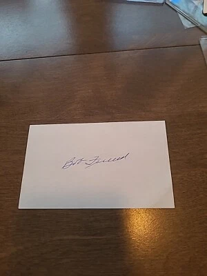 Nice Bob Friend Signed 3x5" Index Card - Image 1 of 2