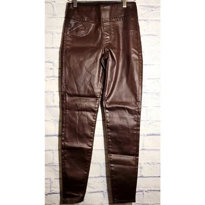 Leggings Rock & Republic Talla 2 Denim RX Recubiertos de Fiebre Pantalones Borgoña  Foto 1 de 4