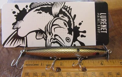 Pradco Lurenet Paint Shop Smithwick Devils Horse AF1363 Gold Shiner Topwater NUEVO Foto 1 de 4