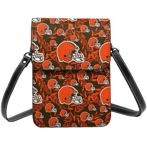 Cleveland Browns Small Cell Phone Purse One Shoulder Travel Bag,fans Gift Cover