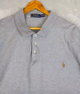 Polo Ralph Lauren Hemd Größe 3XLT Erwachsene groß grau kurzarm Pony Golf Herren - Bild 1 von 5