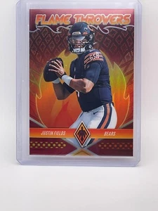 2022 Phoenix Justin Fields 🔥Flame Throwers🔥 RED #FT-24-Chicago Bears 💥/199 - Picture 1 of 3