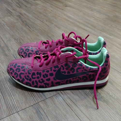 Scarpe da corsa Nike Little Runner stampa scamosciata donna 616706 600 nero rosa