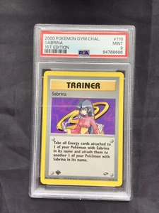 Pokemon: Gym Challenge 1st Edition Rare: Sabrina 110/132 PSA 9 - Picture 1 of 6