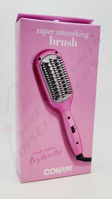 Conair Mini Pro Smoothing Straightening Brush Fast Heat-Up Ceramic, Dual Voltage - Image 1 of 3