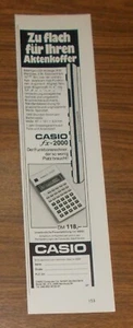 Seltene Werbung vintage CASIO FX-2000 Taschenrechner - Der Funktionsrechner 1977 - Picture 1 of 1