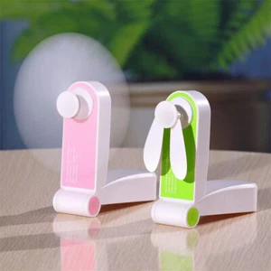 Portable Mini Fan Handheld Personal USB Rechargeable Fans Pocket Foldable - Picture 1 of 7