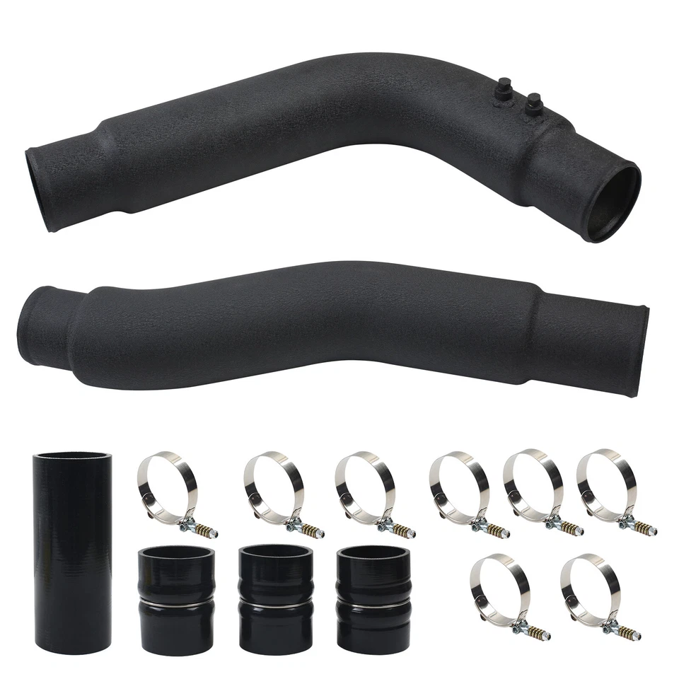 黑色不锈钢 5.9L 中冷管适用于 2003 - 2007 道奇 Ram 康明斯柴油 — 第 1/4 张图片