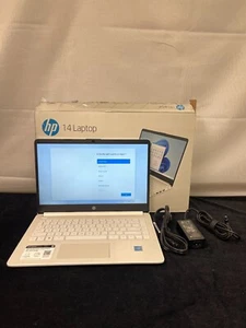 HP 14-dq0052dx White 8GB RAM 64GB Storage 14 Inch Windows 11 Laptop - Picture 1 of 12