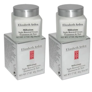 2x Crema Renovadora Nocturna ELIZABETH ARDEN Millenium 1.7oz, NUEVA Auténtica - Imagen 1 de 2