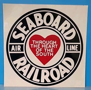 CB42: Seaboard Railroad Air Line Railway Train Sticker Window Decal 8" - Picture 1 of 1