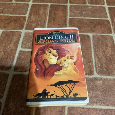 Walt Disney's The Lion King 2: Simba's Pride VHS 1998 Clamshell Foto 1 de 4