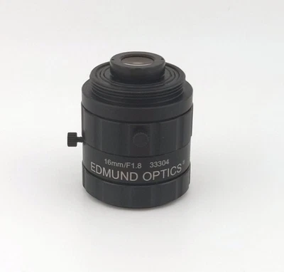 Edmund Optics 33304 16mm/F1.8 Fixed Focal Length UC Series C-Mount Lens 33-304 - Image 1 of 4