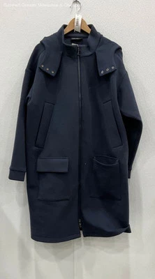NWT Lane Bryant Womens Coat Hooded Long Sleeve Full-Zip Blue Size 18/20 - Image 1 of 4