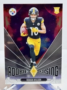 2024 PANINI PHOENIX- ROOKIE RISING- ROMAN WILSON #RR-RWN STEELERS RC ROOKIE - Picture 1 of 2