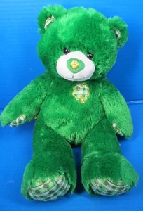 Build a Bear Workshop St. Patrick's Day Irish Shamrock Green Teddy 16" Plush Toy - Picture 1 of 8