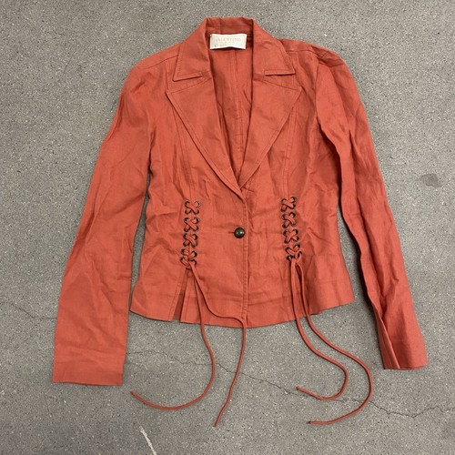 Giacca Blazer Valentino Vintage Donna 6 Rosa Made In Italy Designer