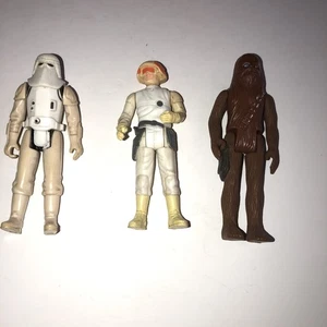 Figuras de la Guerra de las Galaxias # 3 Chewbacca - Snow Trooper - Cloud Car Pilot - Imagen 1 de 2