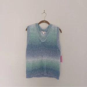 Riley & Rae Blue Ombre Sweater Vest NWT - Picture 1 of 7