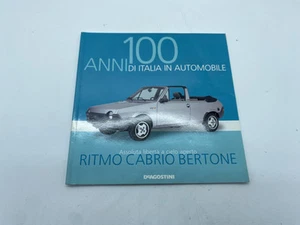 FASCICOLO PER MODELLINO 100 ANNI DI ITALIA AUTOMOBILE FIAT RITMO CABRIO (100) - Picture 1 of 4