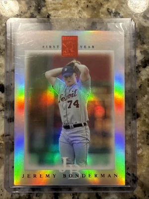 Jeremy Bonderman 2003 Topps Tribute #93 RC lámina roja SP/225 Tigres de Detroit Foto 1 de 2