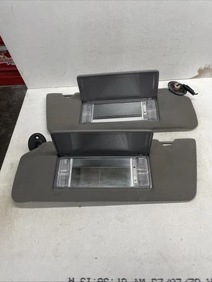 1993-1998 Jeep Grand Cherokee ZJ Driver & Passenger Sun Visors Pair Set GRAY - Image 1 of 4