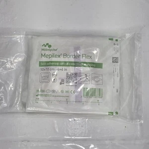 Molnylcke 595300 Mepilex Border Flex medicazione adesiva 4"x4", lotto di 5 medicazioni - Foto 1 di 3