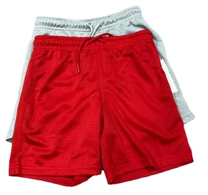 Athletic Works Jungen Sport Netz Shorts 2er Set Small 6-7 rot grau neu 5K93 - Bild 1 von 7