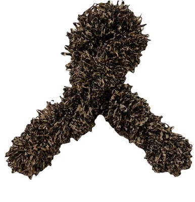 Ruffle Scarf in Animal Print Textured 40” Long - Image 1 of 3
