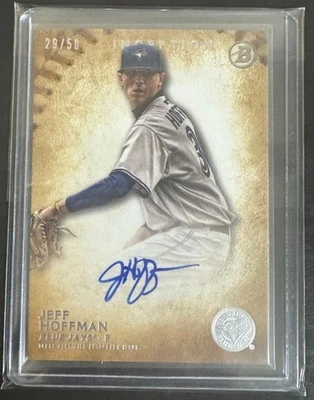 Topps Autographed Card: MLB Jeff Hoffman Blue Jays, Limited Edition of 50 - Image 1 of 2