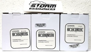 Compatible Toner Lexmark CX410/510  80C1HK / 80C1HM / 80C1HC - Picture 1 of 4