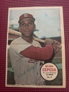 1967 Topps Poster Insert Orlando Cepeda St Louis Cardinals MLB NM - Picture 1 of 8