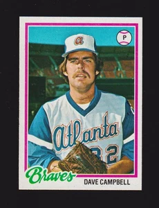 Dave Campbell Atlanta Braves 1978 Topps #402 casi nuevo A - Imagen 1 de 2