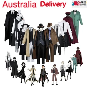 Bungo Stray Dogs Season 3 Osamu Dazai Men Cosplay Costume Halloween Outfit Wig - Picture 1 of 43