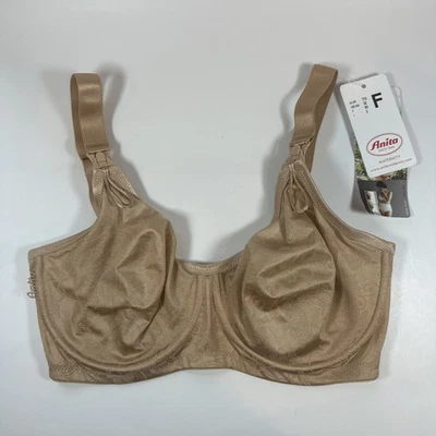 Anita Maternity Underwired Nursing Bra  Size 32 F Skin Color Drop Cup Front NWT! - Image 1 of 4