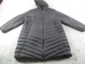 Chaqueta Lands' End para mujer 1X 16W-18W negra con capucha acolchada abrigo largo parka - Imagen 1 de 12