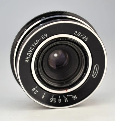 SERVICED! USSR PANCAKE INDUSTAR-69 LENS f2.8/28 M39 mount (3) - Image 1 of 4