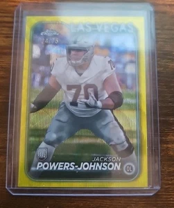 2024 Jackson Powers - Johnson Topps Chrome Yellow Refractor Rookie RC #294, #/75 - Bild 1 von 2