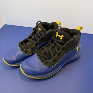 Under Armour Basketballschuhe Herren Größe 5,5 schwarz blau gelb hohe Turnschuhe - Bild 1 von 11