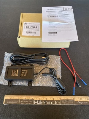 CLINTON ELECTRONICS Clinton CE-PS24 AC Adapter Electric/Microelectric Actuators 24VDC Power Supply