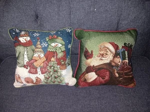 Almohadas de tapiz de invierno/navidad - Imagen 1 de 8