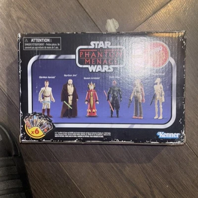 Star Wars Coleção Retrô Phantom Menace Conjunto de 6 Figuras Alvo Exclusivo Fechado - Imagem 1 de 4