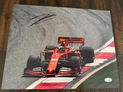 Charles Leclerc signed Ferrari F1 Racing 11X14 photo  JSA   PROOF - Image 1 of 4