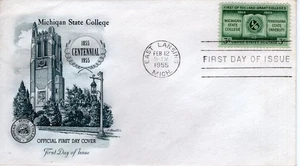 MICHIGAN STATE COLLEGE CENTENNIAL - 1855-1955 - DC676 - Picture 1 of 1