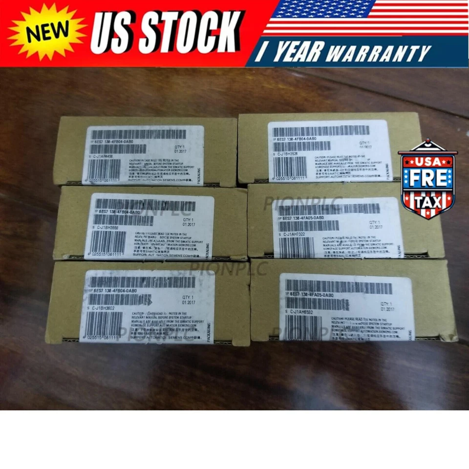 New Siemens 6ES7138-4FA03-0AB0 6ES71384FA030AB0 ELECTRON MODULE F ET200S - Image 1 of 1