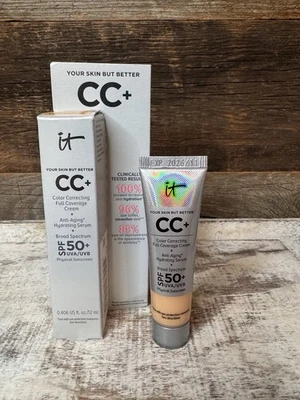 IT Cosmetics CC+ Cream Light Medium 12ml | Reisegröße LSF 50 | Holiday Beauty - Bild 1 von 4