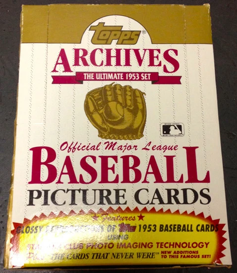 1991 Topps Archives 1953 Reprint Hobby Box Mickey Mantle - Image 1 of 1